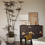 Настольная лампа с прямоугольным основанием из натурального камня c тканевым абажуром Lapis Tiburtinus варинант исполнения - 5 | Loft Concept в Уфе