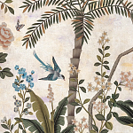 Обои ручная роспись Siam White Metal варинант исполнения - 4 | Loft Concept в Уфе