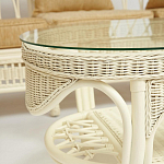 Комплект уличной мебели из ротанга Clara белый варинант исполнения - 9 | Loft Concept в Уфе