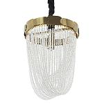 Подвесная люстра с хрустальными подвесками Riche Crystal Metal Chandelier 1 варинант исполнения - 1 | Loft Concept в Уфе