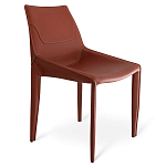 Стул коричневый из искуственной кожи на 4-х ножках Enigma Brown варинант исполнения - 1 | Loft Concept в Уфе