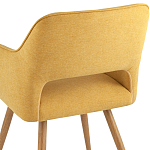 Стул в рогожке желтого цвета NEASAN STOOL варинант исполнения - 6 | Loft Concept в Уфе