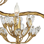 Торшер золотой в виде растения Golden Flower Glade варинант исполнения - 1 | Loft Concept в Уфе