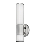 Бра для ванных комнат вертикальное с длинным белым матовым плафоном в форме шестиугольника на круглом основании Hinkley варинант исполнения - 12 | Loft Concept в Уфе