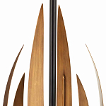 Торшер с основанием в виде стебля с листьями и тканевым абажуром Flowing Leaves варинант исполнения - 2 | Loft Concept в Уфе