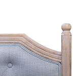 Изголовье кровати серое с мягкой обивкой из рогожки Emma Headboard варинант исполнения - 2 | Loft Concept в Уфе