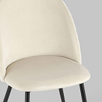 Мягкий стул в бежевом велюре Miruna Chair варинант исполнения - 7 | Loft Concept в Уфе