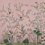 Обои ручная роспись Amazonia Florence Pink dyed silk варинант исполнения - 2 | Loft Concept в Уфе