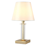 Настольная лампа с белым тканевым абажуром в форме конуса Laurent варинант исполнения - 6 | Loft Concept в Уфе