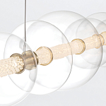 Подвесной светильник линейный с прозрачными стеклянными шарами разного диаметра Eurofase варинант исполнения - 15 | Loft Concept в Уфе