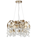 Люстра с декоративными подвесками из прозрачного стекла в форме монеток FAIRYTREE Light варинант исполнения - 2 | Loft Concept в Уфе