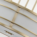 Подвесной светильник цвета латунь с белым матовым плафоном с геометрическим рисунком Feiss варинант исполнения - 5 | Loft Concept в Уфе