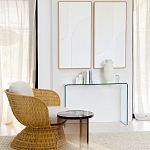 Стол журнальный круглый Acrylic Аether Smoke варинант исполнения - 7 | Loft Concept в Уфе