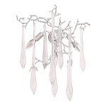 Бра с декором в виде ветвей и стеклянных подвесок в форме капель Droplet Chandelier варинант исполнения - 3 | Loft Concept в Уфе