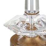 Настольная лампа с прозрачным корпусом и фактурным абажуром Charm and Luxury варинант исполнения - 1 | Loft Concept в Уфе