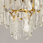 Люстра многоярусная с овальными прозрачными подвесками 28 см Harmonica варинант исполнения - 9 | Loft Concept в Уфе