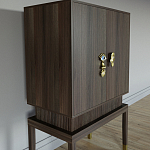 Кабинетный шкаф Elsa Dreams Walnut с 2-мя ящиками варинант исполнения - 5 | Loft Concept в Уфе