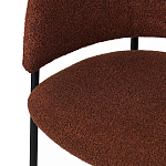 Стул полукруглый мягкий с буклированной обивкой Chair with Boucle Upholstery варинант исполнения - 8 | Loft Concept в Уфе