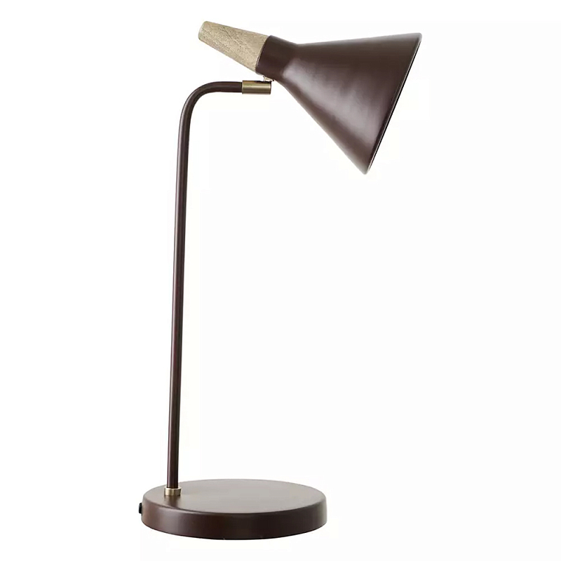 Настольная лампа с конусообразным плафоном Plum Table Lamp Сливовый в Уфе | Loft Concept 