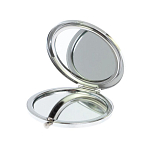 Зеркало карманное складное круглое из натурального камня Малахит с Хризоколлой в подарочной упаковке Silver Stone Mirrors варинант исполнения - 3 | Loft Concept в Уфе