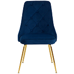 Стул в темно-синей велюровой обивке Ward Dark Blue Velour Chair варинант исполнения - 2 | Loft Concept в Уфе