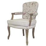 Кресло с изображением сакуры Aubrey Classical Armchair beige flax варинант исполнения - 3 | Loft Concept в Уфе