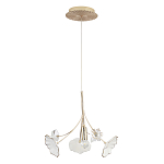 Подвесной светильник с белыми и прозрачными цветочными лепестками Wintery flovers варинант исполнения - 1 | Loft Concept в Уфе