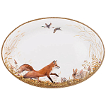 Блюдо овальное из фарфора с изображением животных Hunting Porcelain Collection варинант исполнения - 1 | Loft Concept в Уфе
