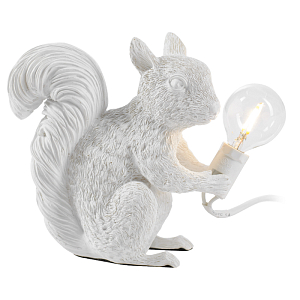 Настольная лампа Белая белка