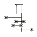 Каркасная люстра Balance варинант исполнения - 1 | Loft Concept в Уфе