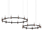 Люстра подвесная с цилиндрическими плафонами на двух круглых подвесах  Arnaut Light варинант исполнения - 1 | Loft Concept в Уфе