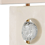 Настольная лампа из мрамора с тканевым прямоугольным абажуром Eternity варинант исполнения - 1 | Loft Concept в Уфе