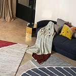 Чехол на подушку с рисунком горчичного цвета Elan Textured варинант исполнения - 1 | Loft Concept в Уфе