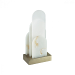 Настольная лампа с белыми вертикальными элементами Alabaster Totem   варинант исполнения - 4 | Loft Concept в Уфе