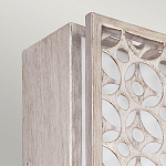 Бра прямоугольное в серебрянном цвете с ажурной решеткой Feiss варинант исполнения - 2 | Loft Concept в Уфе