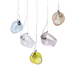 Люстра линейная с 5-ю разноцветными стеклянными плафонами Kaleido варинант исполнения - 1 | Loft Concept в Уфе