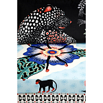 Большой Трехместный Диван с цветным принтом Qalakabusha Large Sofa варинант исполнения - 7 | Loft Concept в Уфе