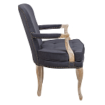 Кресло Aubrey Classical Armchair dark grey velour варинант исполнения - 2 | Loft Concept в Уфе