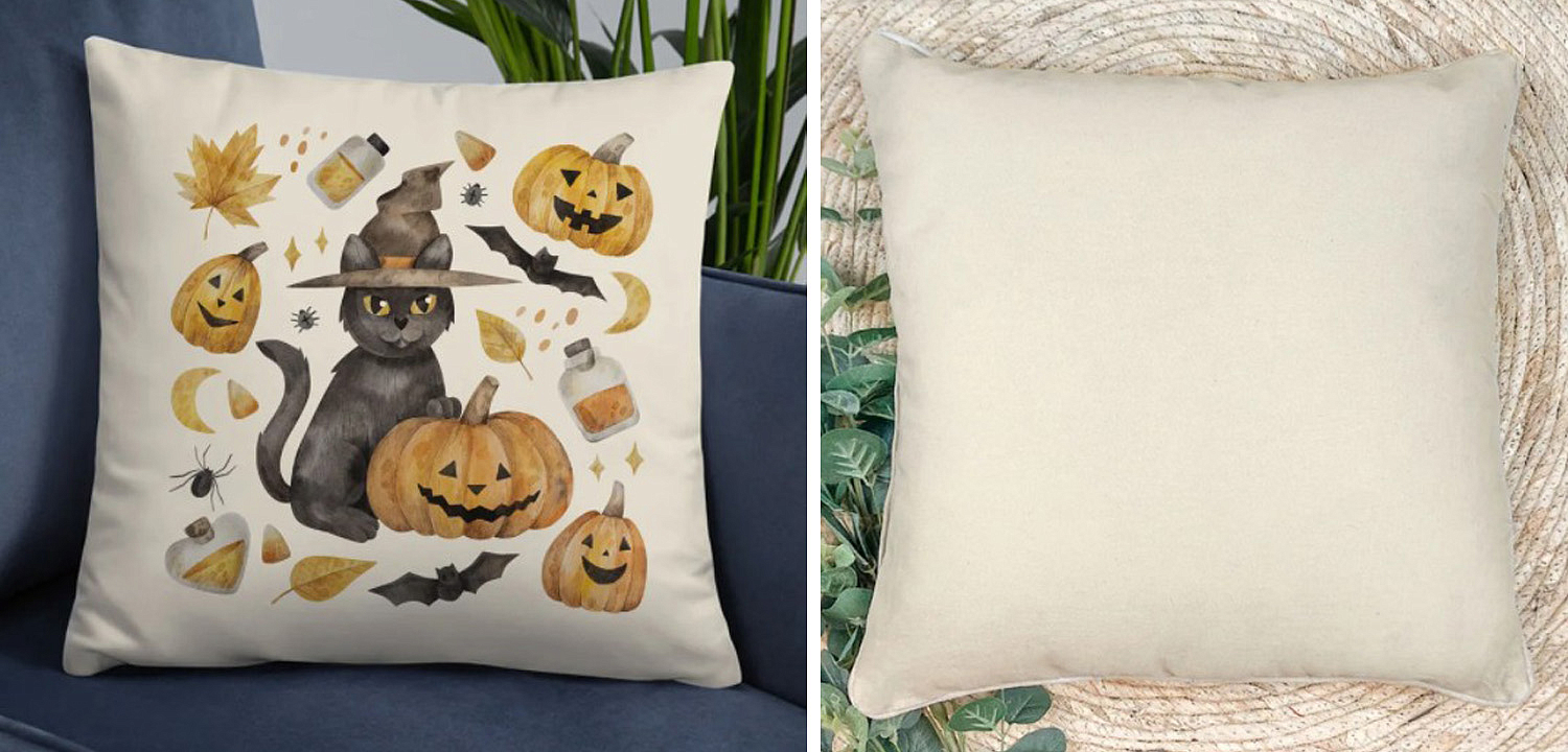 Подушка Halloween Pumpkin Cat Подушка Halloween Pumpkin Cat - Loft-Concept в Уфе
