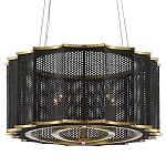 Люстра овальная в сочетании черного и золотого цвета Mesh Lighting варинант исполнения - 3 | Loft Concept в Уфе