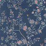 Обои ручная роспись Houghton Dark Blue варинант исполнения - 3 | Loft Concept в Уфе