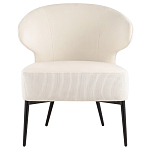 Современное мягкое кресло на металлических ножках Rakush Milk варинант исполнения - 2 | Loft Concept в Уфе