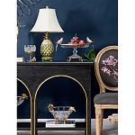 Чаша из прозрачного стекла с фигурками разноцветных попугаев на ободке 38 Eden Garden варинант исполнения - 5 | Loft Concept в Уфе