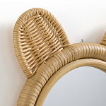 Зеркало из ротанга в форме головы медведя Wicrer Furniture варинант исполнения - 3 | Loft Concept в Уфе