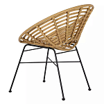 Стул круглый с ротанговым плетением Round Wicker Stool варинант исполнения - 4 | Loft Concept в Уфе