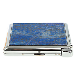 Портсигар с газовой зажигалкой из натурального камня Лазурит Stone Cigarettes Cases варинант исполнения - 10 | Loft Concept в Уфе