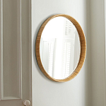 Зеркало круглое в раме из ротанга Wickerwork варинант исполнения - 1 | Loft Concept в Уфе