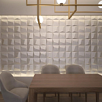 Гипсовая 3D панель с принтографией PM-26 варинант исполнения - 1 | Loft Concept в Уфе