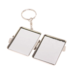 Зеркало брелок складное двухстороннее из натурального камня Оникс Silver Stone Mirrors варинант исполнения - 3 | Loft Concept в Уфе