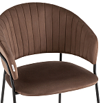 Стул в велюре коричневого цвета Horizon варинант исполнения - 6 | Loft Concept в Уфе